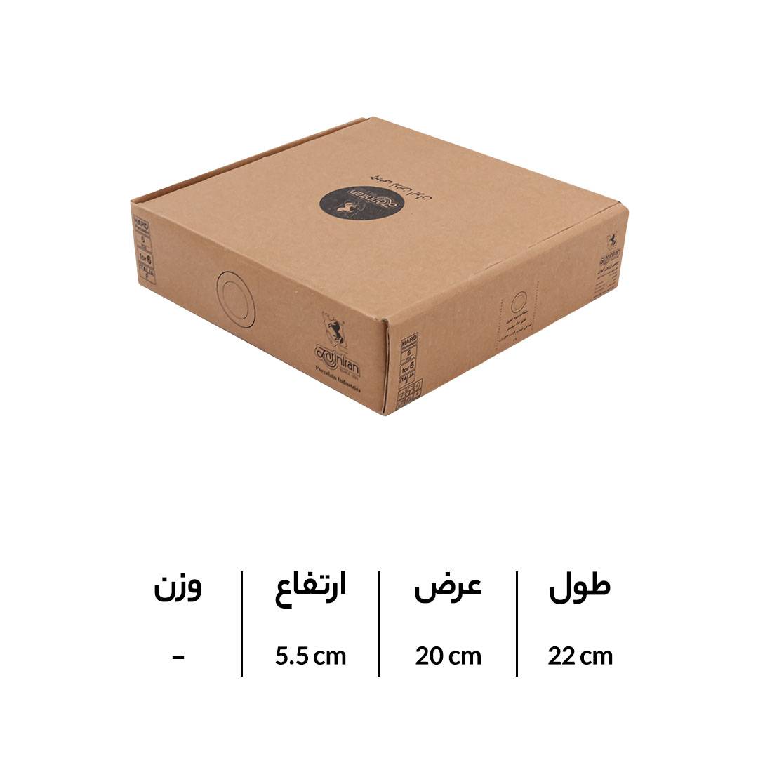مشخصات پیش دستی چینی زرین ایتالیا اف دور طلایی